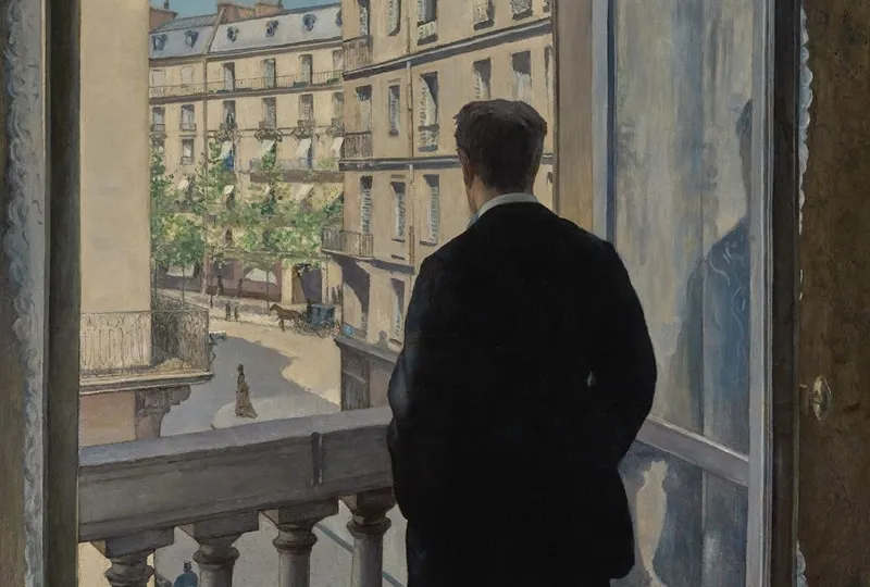 Young Man at His Window by Gustave Caillebotte