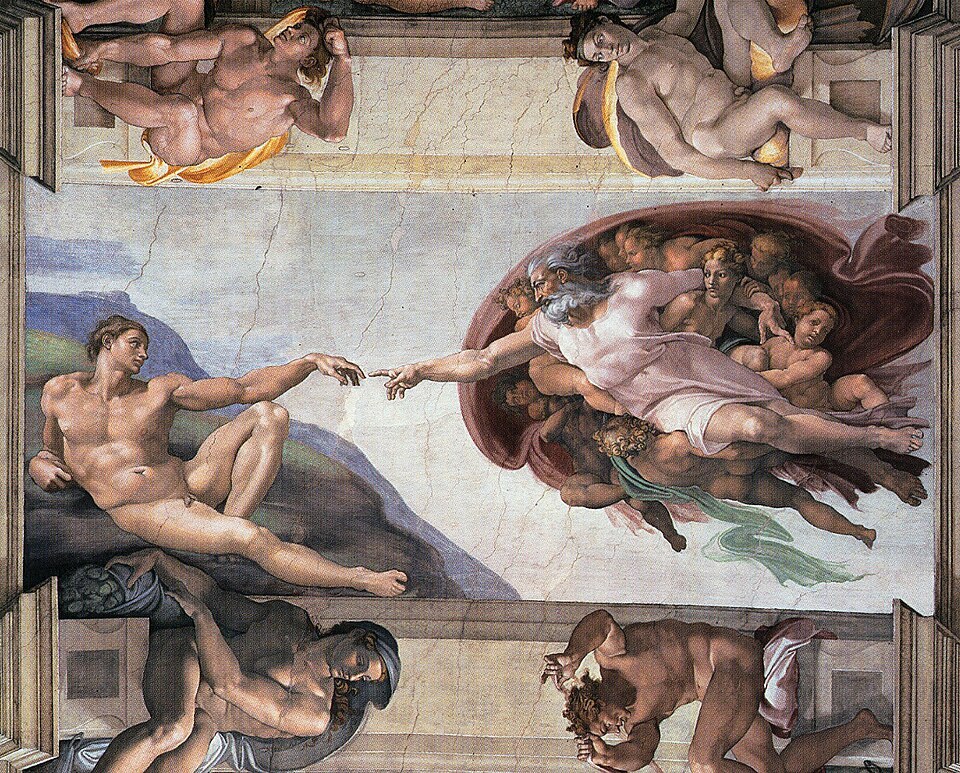 The Creation of Adam by Michelangelo